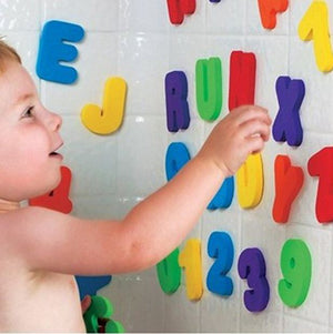 Alphanumeric Letter Puzzle Baby Bath Toys