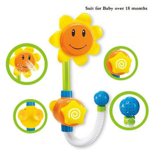 Baby Funny Water Game Bath Toy Sunflower