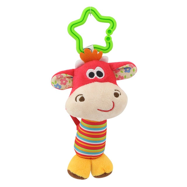Hanging Plush Baby Toy Rattle Lovely Cartoon Animal Bell