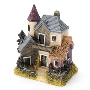 Cute Mini Resin House Miniature House Fairy Garden