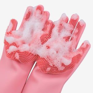 Rubber Cleaning Gloves Dusting Dish Washing Pet Care