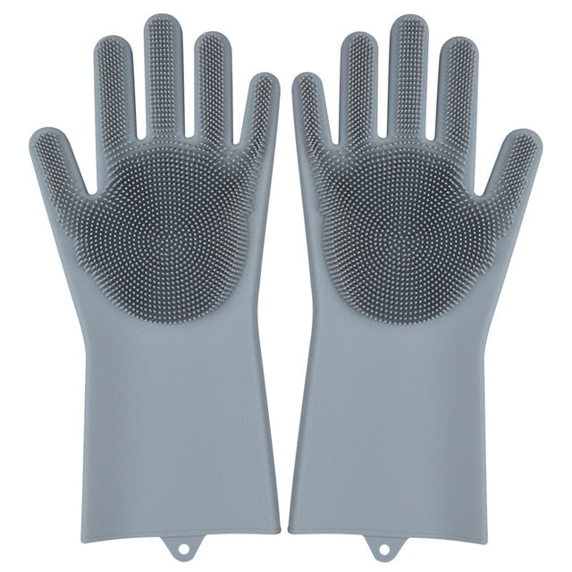 Rubber Cleaning Gloves Dusting Dish Washing Pet Care